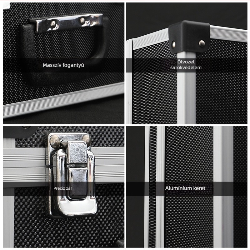 Lazheng alumínium ötvözetű szerszámtartó doboz – eszköztartó és flight case