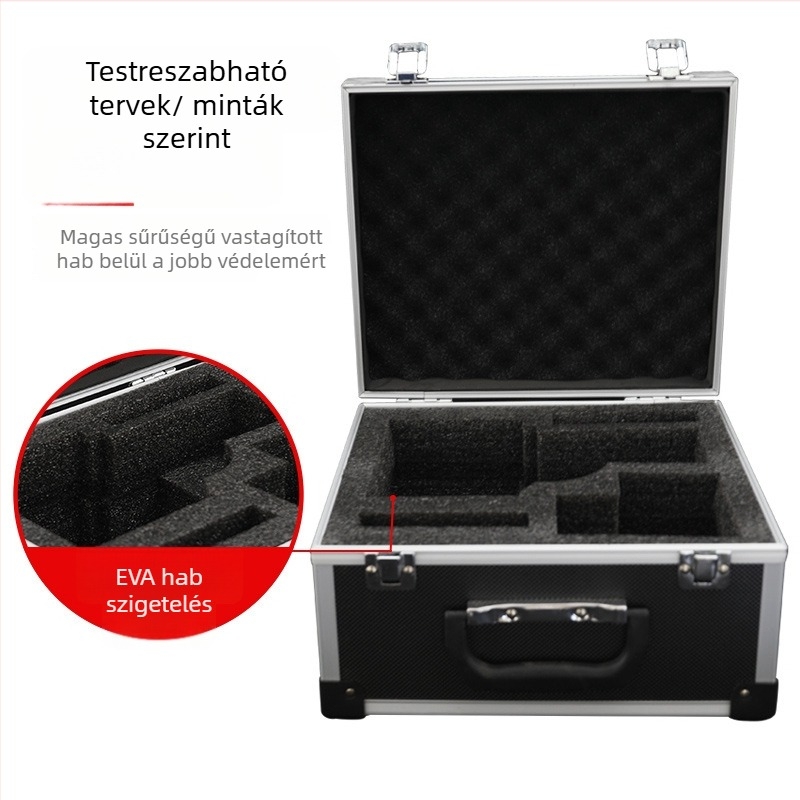 Lazheng alumínium ötvözetű szerszámtartó doboz – eszköztartó és flight case