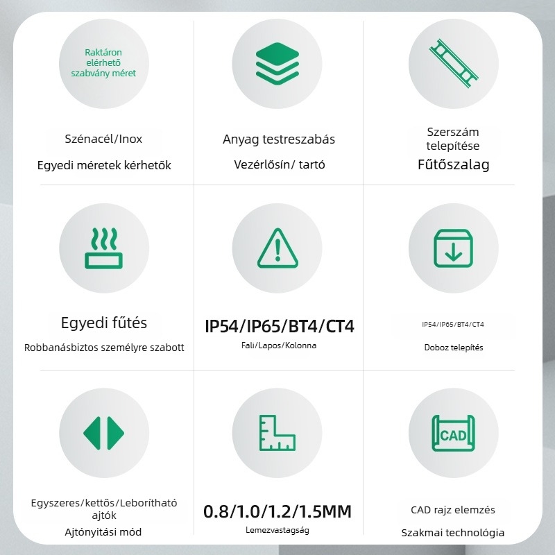 Rozsdamentes acélból készült robbanásbiztos izolációs doboz nyomásmérő/transzmitter számára, integrált vagy különálló kivitel, testreszabható kapacitás egy vagy több készülékhez
