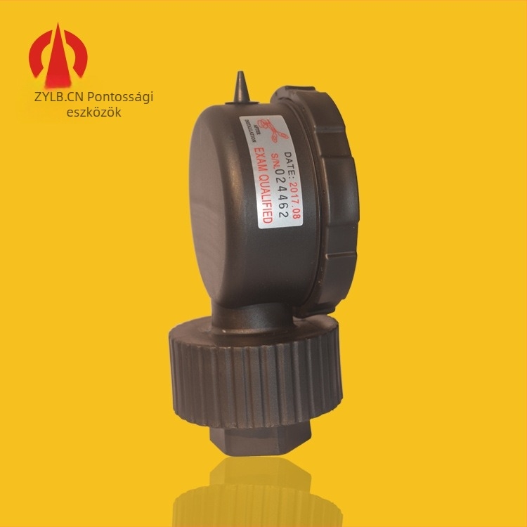 PP diafragma ütésálló nyomásmérő PCB berendezésekhez, függőleges csatlakozással, tartomány 0.2, Pontosság osztály 2.5