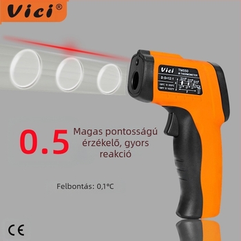 Vichy Vici infravörös hőmérő, ipari kivitel, érintésmentes, 0,5 s válaszidő