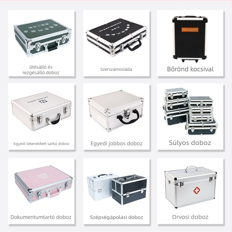 Alumínium ötvözetes szerszámtároló dupla nyitással, repülőgéphez való felszerelésláda, alumínium ötvözetű váz, állítható teherbírás, Jane Song márka