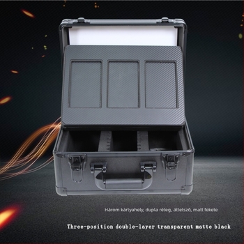 Alumínium‑ötvözetes kártyatároló doboz – fém szerszámos doboz, Card Brick sorozat