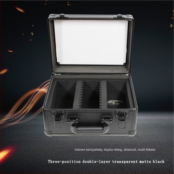 Alumínium‑ötvözetes kártyatároló doboz – fém szerszámos doboz, Card Brick sorozat