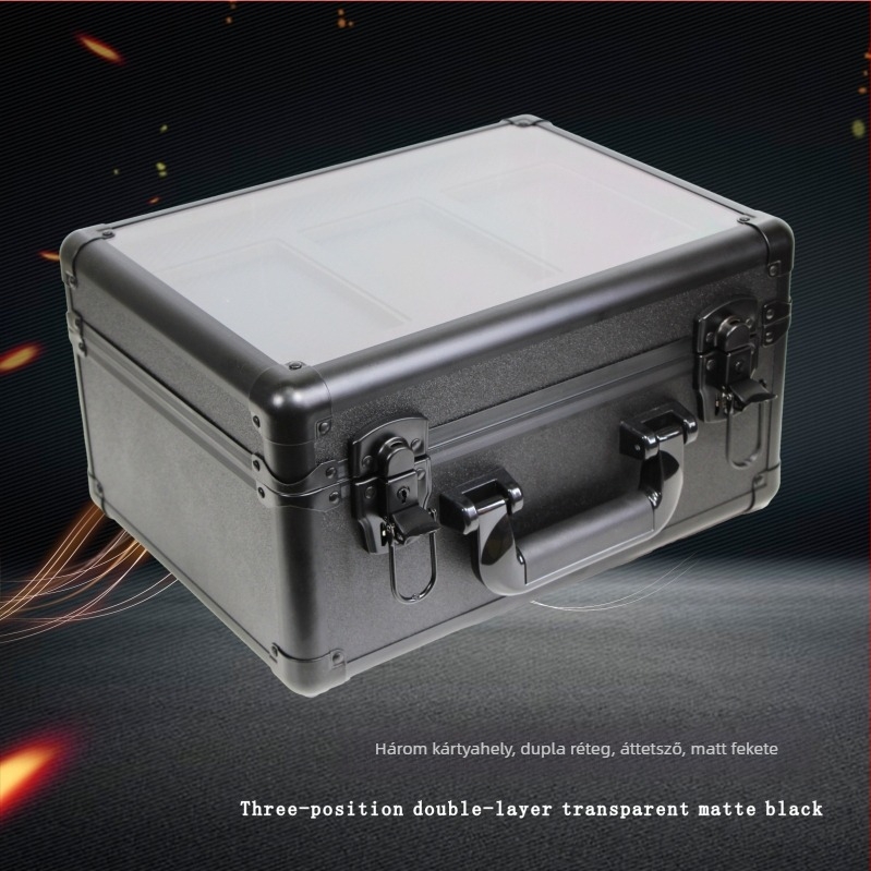 Alumínium‑ötvözetes kártyatároló doboz – fém szerszámos doboz, Card Brick sorozat