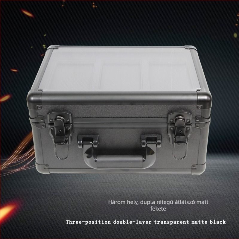 Alumínium‑ötvözetes kártyatároló doboz – fém szerszámos doboz, Card Brick sorozat