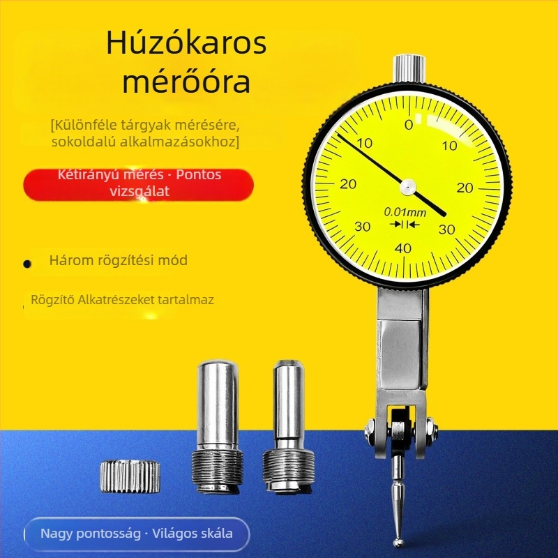 Mechanikus dialindikátor 0-10 mm, mutatótípus, pontosság 0,01 mm