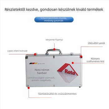 Egyedi alumínium szerszámtároló doboz MDF táblával, tűzálló felülettel és EVA béléssel; hordozható kivitel, 100 kg teherbírás
