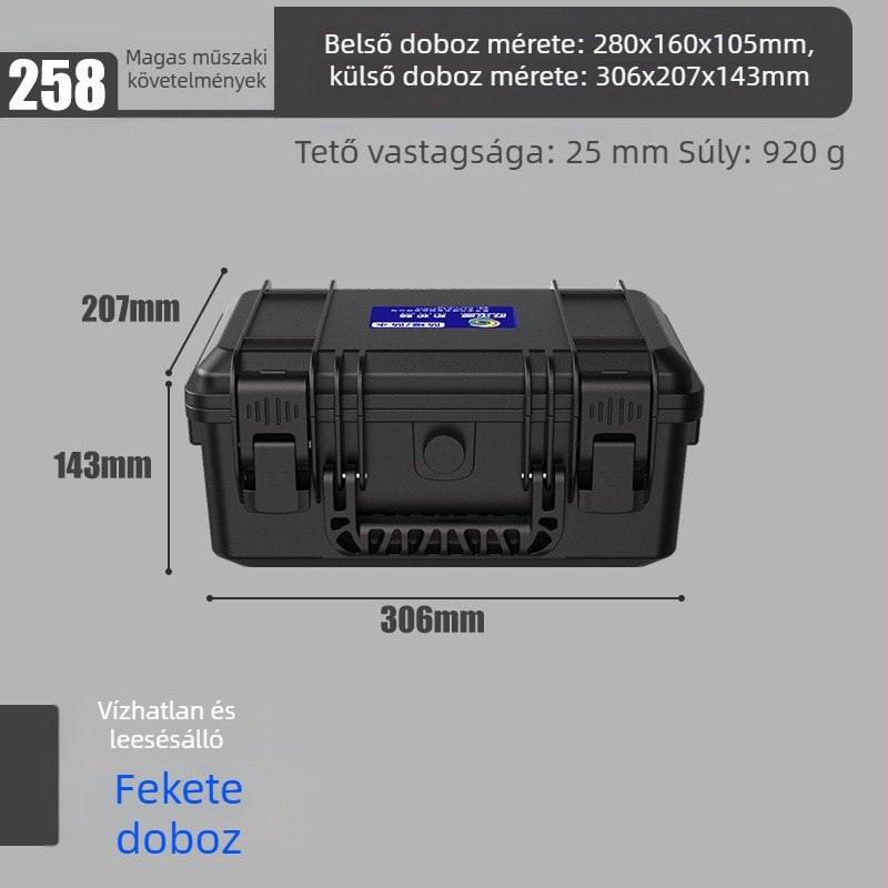 Good box műanyag hordozható szerszámtartó doboz EM2816, eszközök, műszerek és elektromos felszerelés tárolására