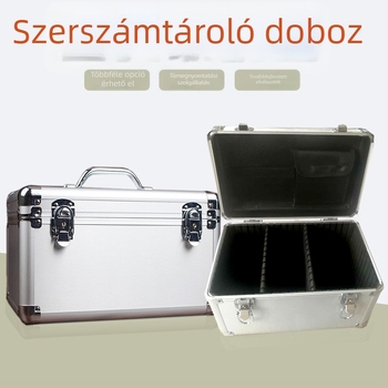 Hordozható multifunkcionális alumínium ötvözetű eszköztartó – kozmetikai táska, orvosi tároló és fül-ápolási/hímző doboz