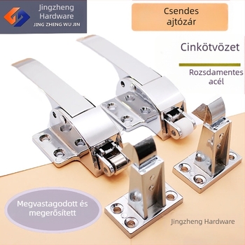 Sütőajtó fogantyú és zárszerkezet rozsdamentes acélból, kompatibilis fagyasztóhoz, hűtőhöz és tesztkamrához