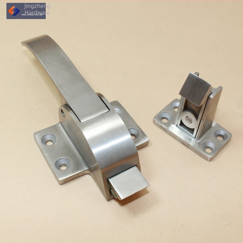 Sütőajtó fogantyú és zárszerkezet rozsdamentes acélból, kompatibilis fagyasztóhoz, hűtőhöz és tesztkamrához