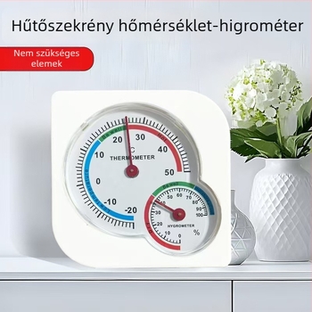Asztali- és falra szerelhető duális hőmérséklet- és páratartalom-mérő, tök alakú, otthoni használatra; alkalmas kórházak, üvegházak, raktárak és tenyésztés számára