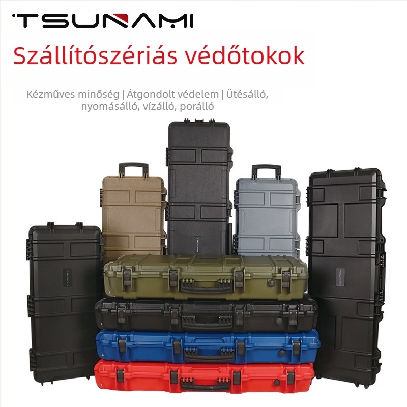 Testreszabható fotóberendezés-tároló trolikoffer — PP anyag, hordozható húzókarral, merev tok, testreszabható kapacitás