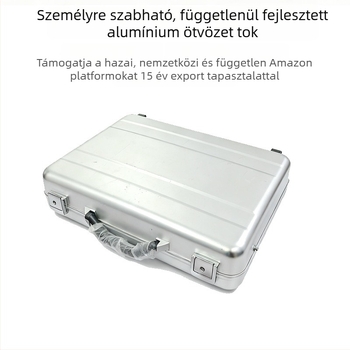 Egy darabból készült alumínium ötvözetű szerszámtároló doboz, hordozható, egyrétegű kivitel, sokoldalú eszközök tárolására