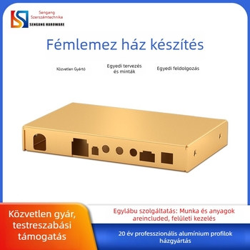 Géppel megmunkált alumínium ház készülékekhez és kijelzőkhöz átjáróhoz, alumíniumötvözet burkolat, kompakt stílus, közepes keménység