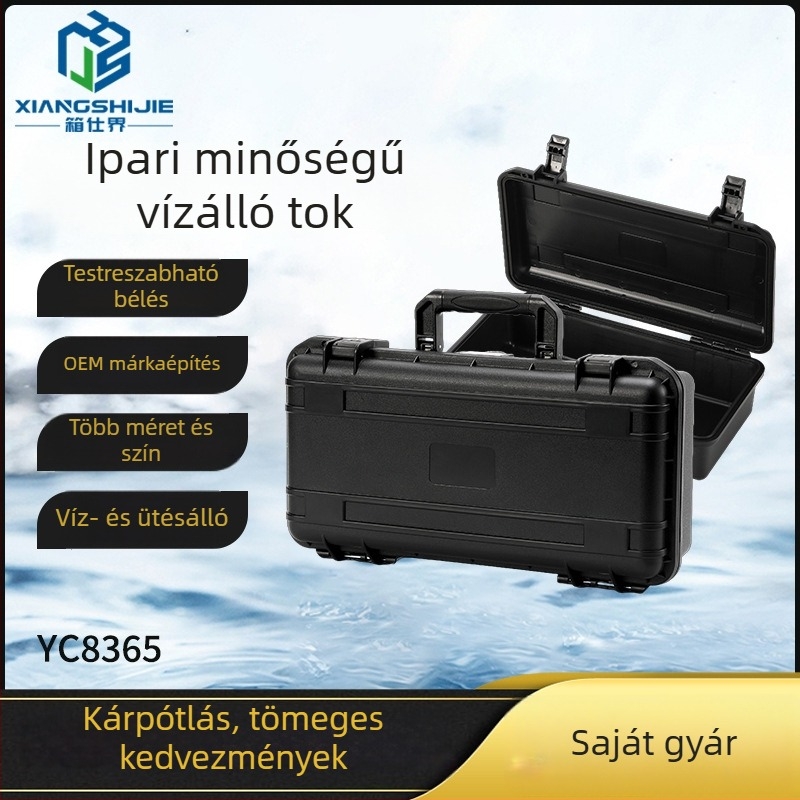 Műanyag hardvereszköz-doboz, vízálló, porálló, ütésálló, megerősített, hordozható