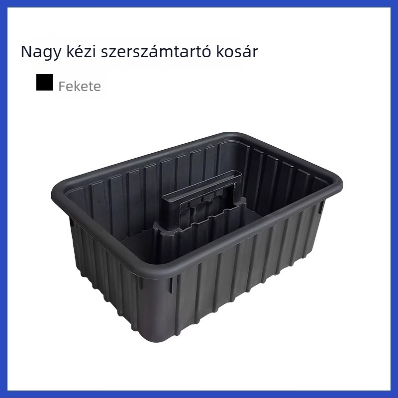 Plasztikus szerszámtartó doboz, kézi szerszámkosár, szerszámok és műszerek tárolására, Jiangxi eredetű, erős teherbírás