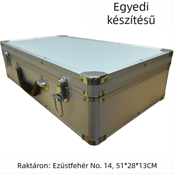 Alumínium ötvözetes eszköz-koffer, ütésálló, vízálló, hővédő, hordozható