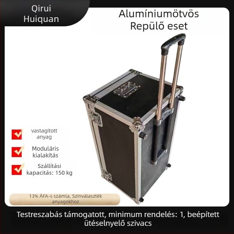 Kerekes szerszámtartó láda alumíniumötvözet húzórúddal, típus kötélrúd, szerszámok és felszerelés tárolása