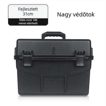 Elektronikai eszközök védőtokja – nedvességálló, vízálló, ütésálló, műszer-tároló, kézi hordozható műanyag tokkal