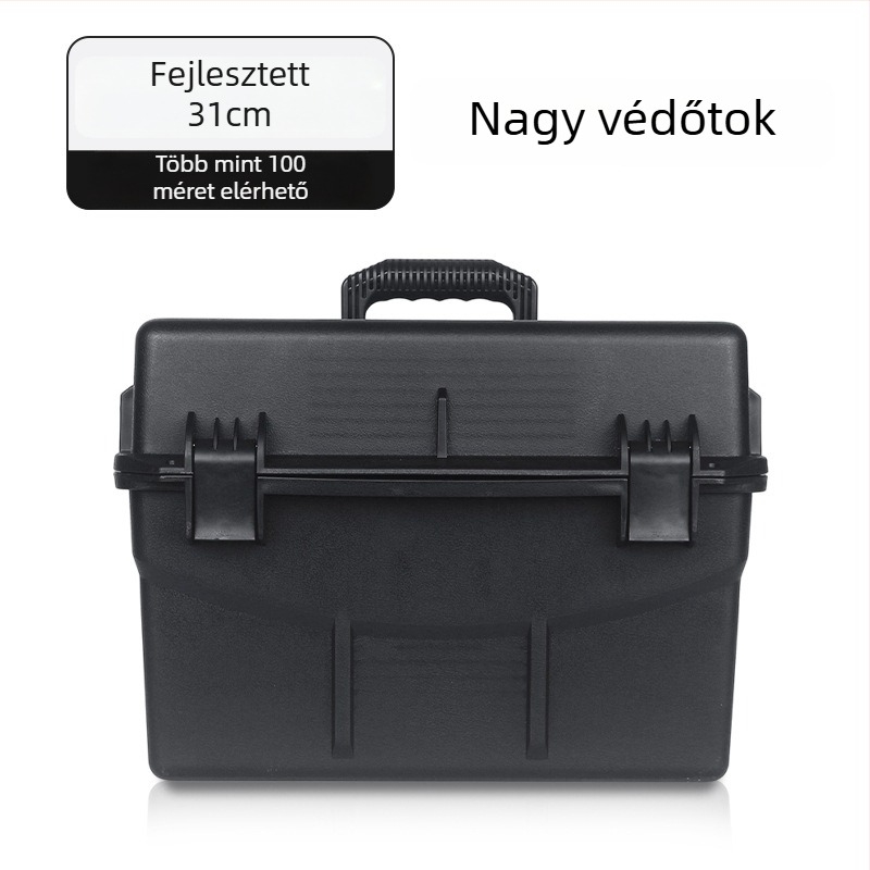 Elektronikai eszközök védőtokja – nedvességálló, vízálló, ütésálló, műszer-tároló, kézi hordozható műanyag tokkal