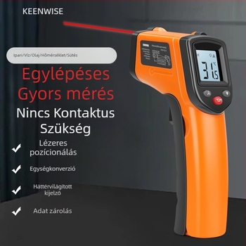 Qingwei CX6000 Kézi infravörös olajhőmérő pisztoly – Ipari hőmérő konyhára és sütéshez