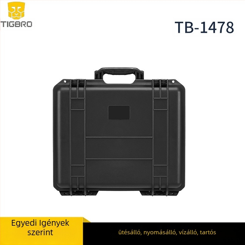 Ipari műszerek védő műanyag doboza – vízálló, nyomásálló; Anyag: műanyag; Márka: TIGBRO; Modell: TB-1478; Személyre szabott feldolgozás: Igen
