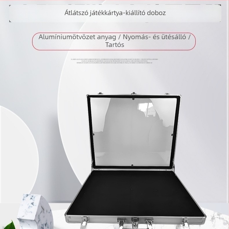 Alumínium ötvözetű repülőgép-tároló tok Hokley Luggage HX2026, kézben tartható, tárolásra és kiállításra, könnyű