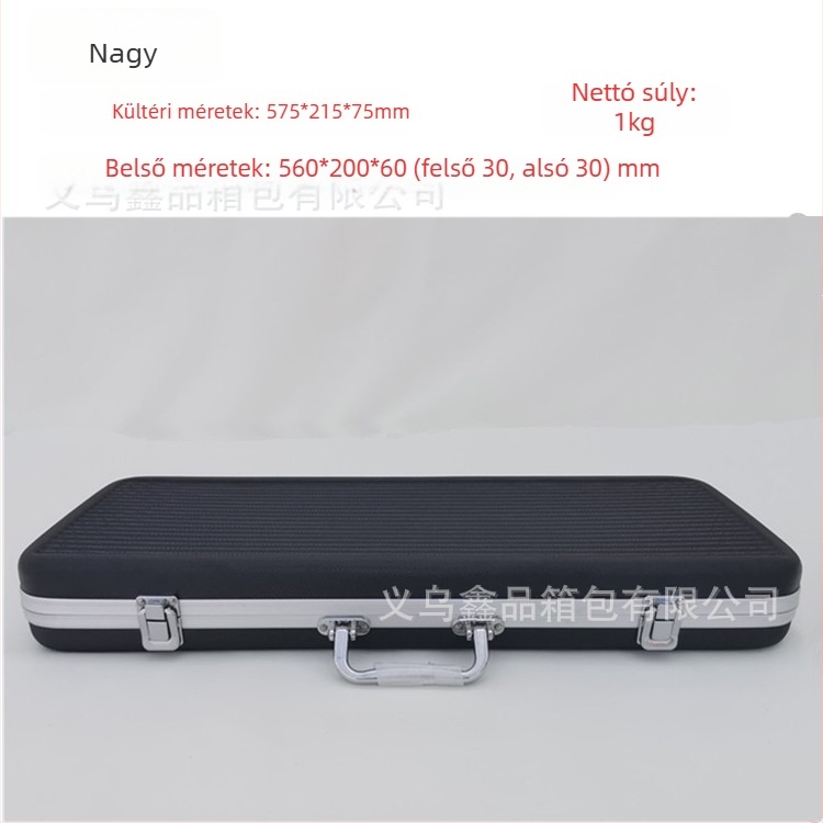 Kézben hordozható szerszámdoboz alumínium ötvözet kerettel és ABS héjjal, EVA belsővel, ABS-6 modell