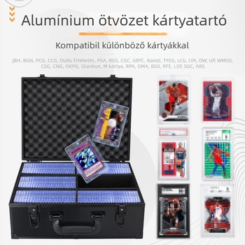 Philharmonic alumínium ötvözetű kártyatartó doboz — multifunkcionális kártyatároló és gyűjtemény rendező