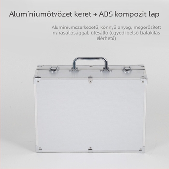 Alumínium ötvözetű szerszámkoffer, hordozható, ütésálló, jelszavas zár — Márka Hengwo; Eredet: Linyi; Stílus: Testre szabható