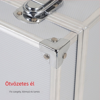 Alumínium ötvözetű szerszámkoffer, hordozható, ütésálló, jelszavas zár — Márka Hengwo; Eredet: Linyi; Stílus: Testre szabható