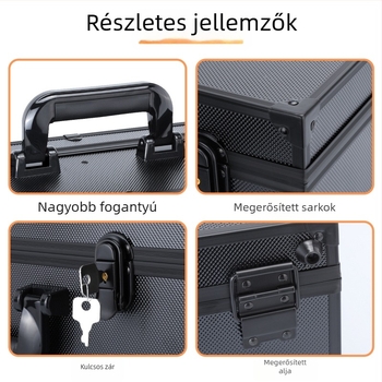 Philharmonic fém szerszámos doboz kártyák tárolására