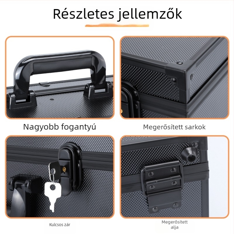 Philharmonic fém szerszámos doboz kártyák tárolására