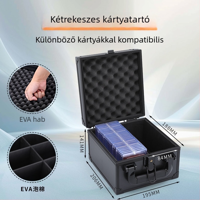 Philharmonic fém szerszámos doboz kártyák tárolására