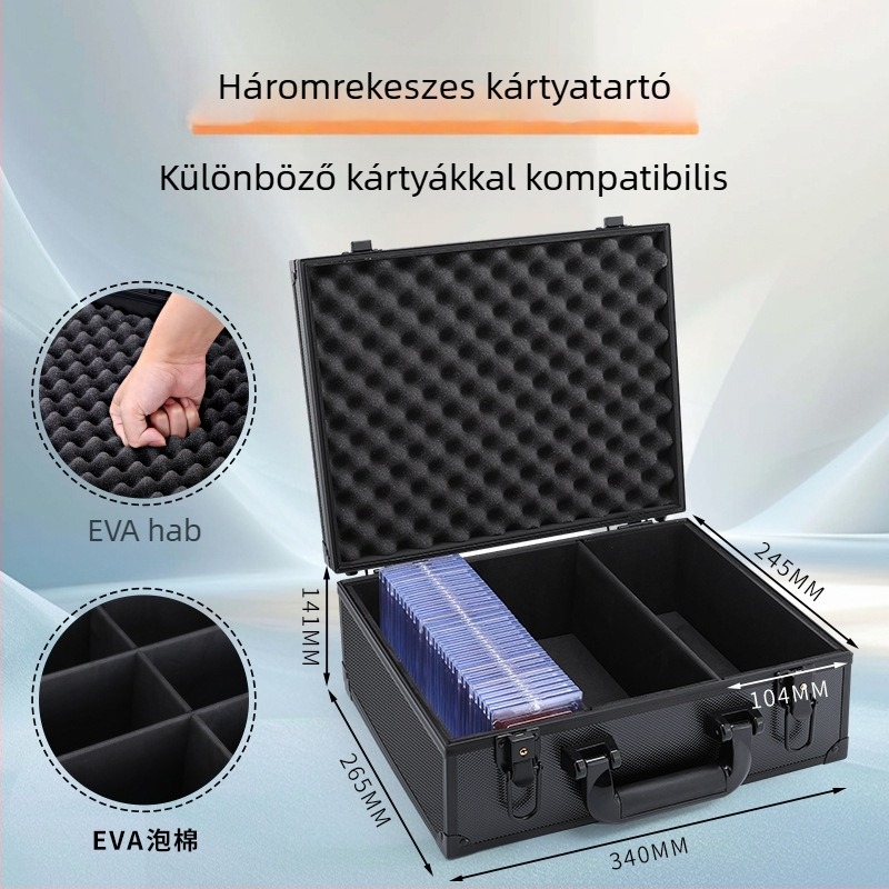 Philharmonic fém szerszámos doboz kártyák tárolására