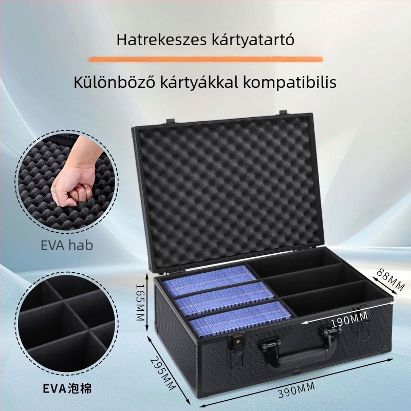 Philharmonic fém szerszámos doboz kártyák tárolására