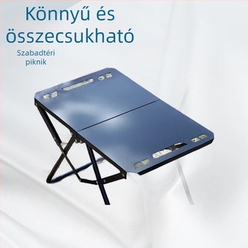 Szénacélból készült összecsukható kempingasztal
