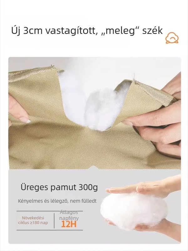 Kültéri összecsukható szék Oxford anyagból és szénacél vázból; márka Dukedragon/Dyron; testreszabás elérhető; stílus: kültéri