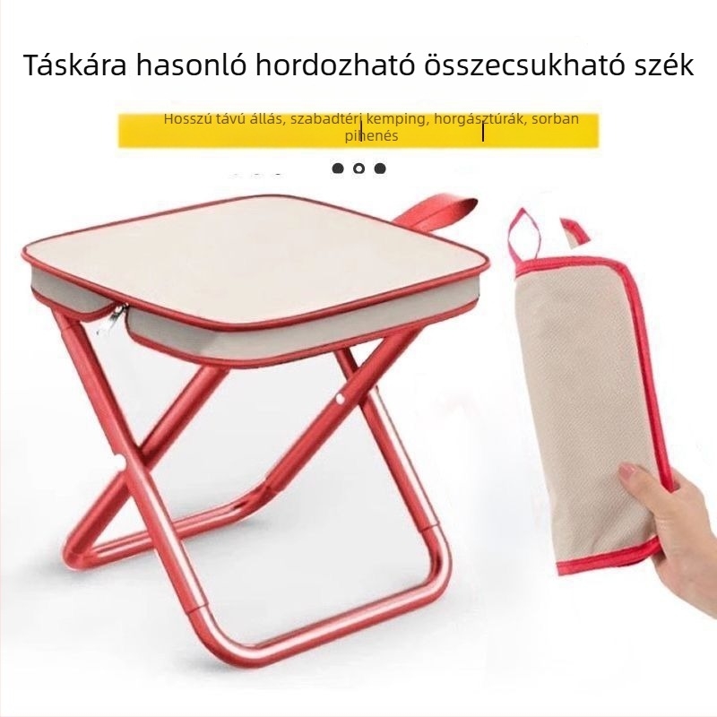 Összecsukható horgász- és kempingszék, vasváz, hordozható, Yu chen márka