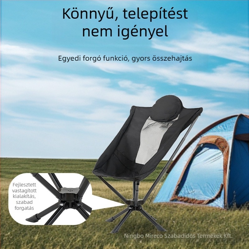 Ötvözet alumínium összecsukható kemping szék, testreszabható, teherbírás 150 kg, OEM márka
