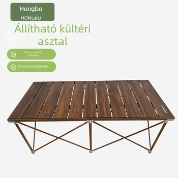 Starcano alumínium kempingasztal – állítható, kültéri BBQ asztal autóhoz