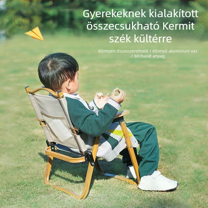 Gyerekeknek összecsukható kültéri szék (Yaoqi, magas szén­tartalmú acélváz, összecsukható, modell 12.2-3)