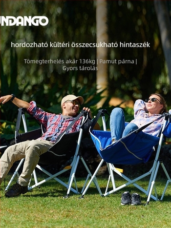 Szabadban használható összecsukható hintaszék – vászon, Youyue Leather Goods, kempingezéshez és strandhoz