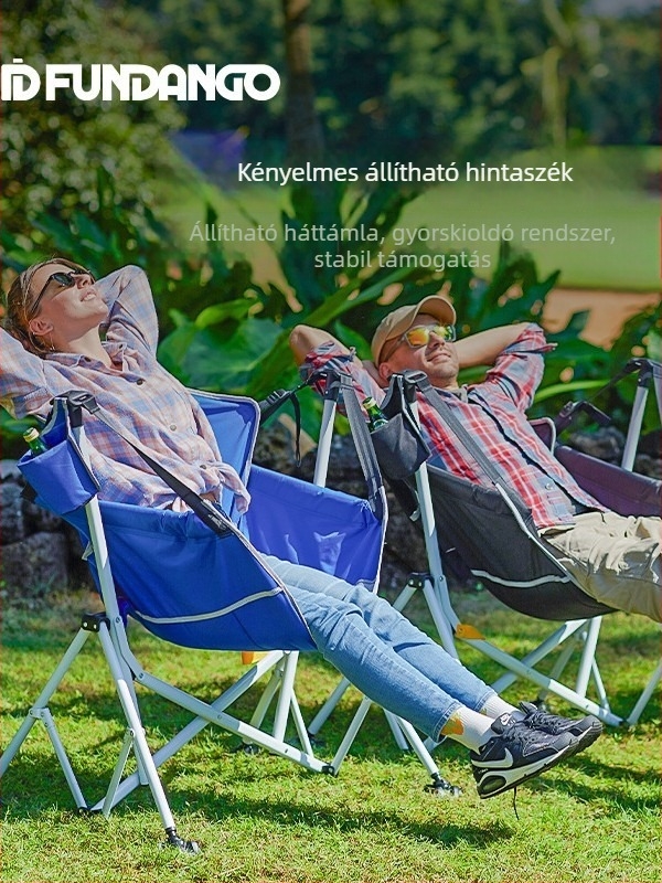 Szabadban használható összecsukható hintaszék – vászon, Youyue Leather Goods, kempingezéshez és strandhoz