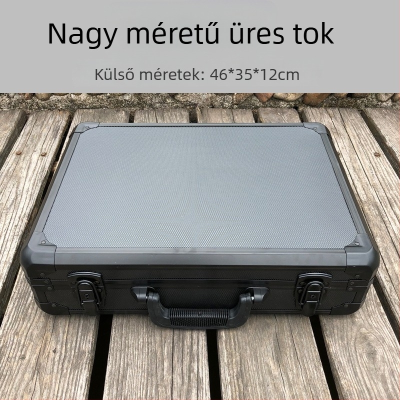 Felszereléshez szállító koffer, ütésálló, katonai minőségű, hordozható