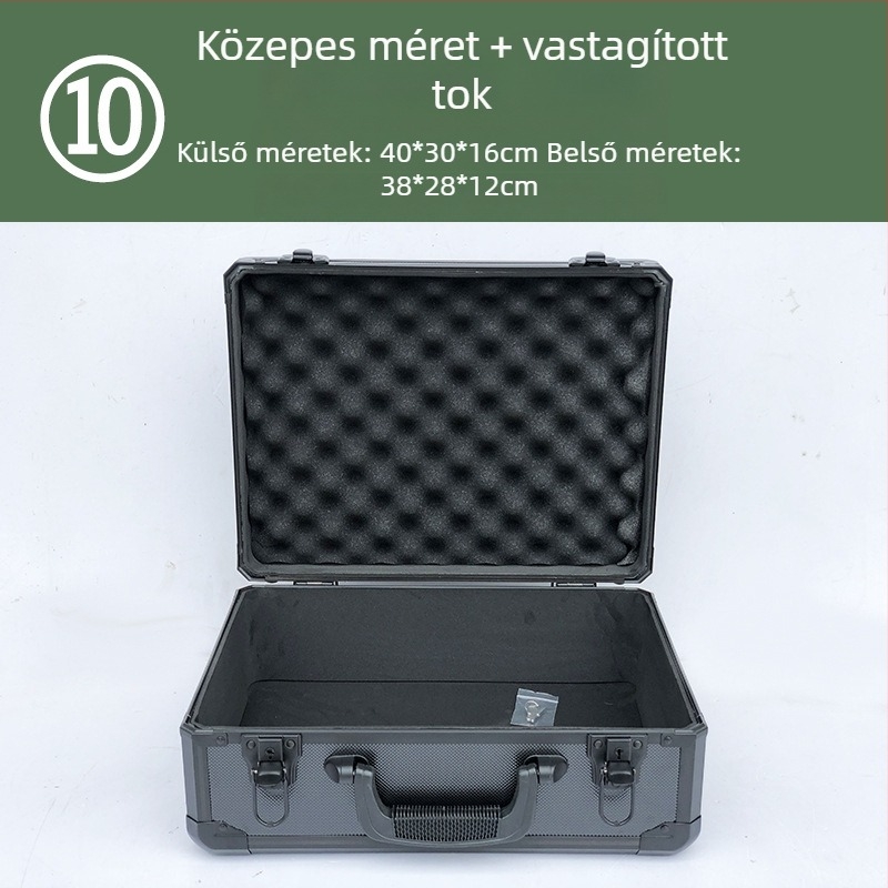 Felszereléshez szállító koffer, ütésálló, katonai minőségű, hordozható
