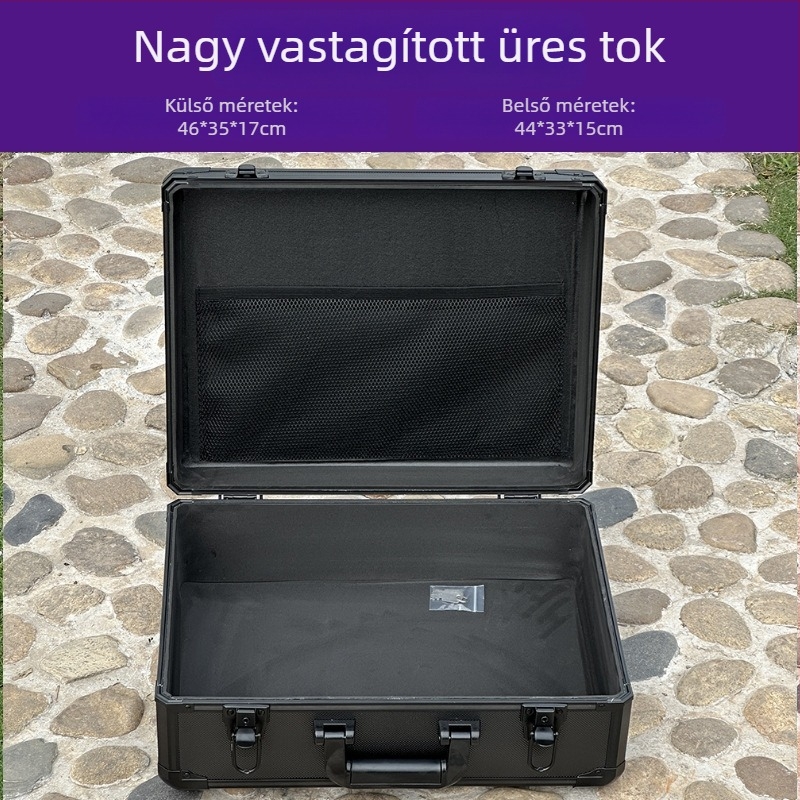 Felszereléshez szállító koffer, ütésálló, katonai minőségű, hordozható