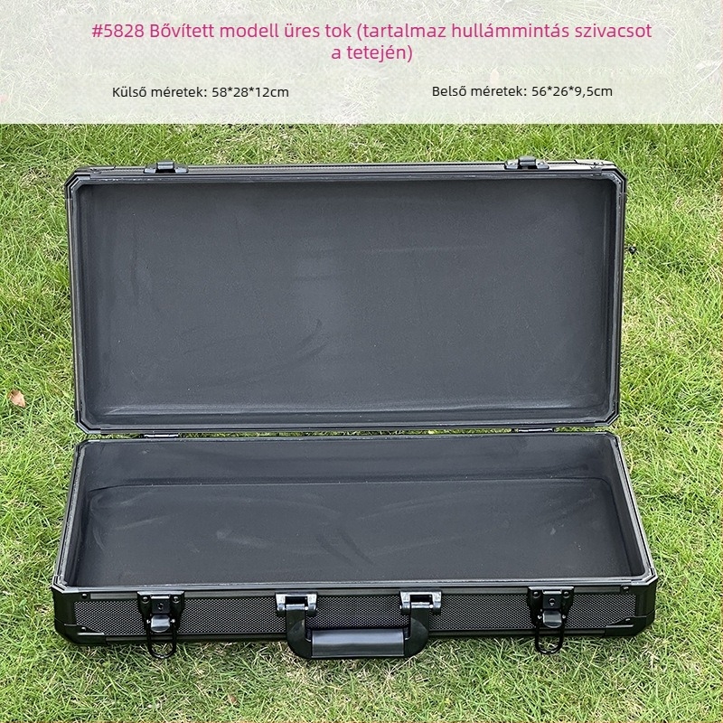 Felszereléshez szállító koffer, ütésálló, katonai minőségű, hordozható